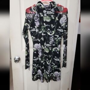 Universal Monsters Collage Mesh Dress